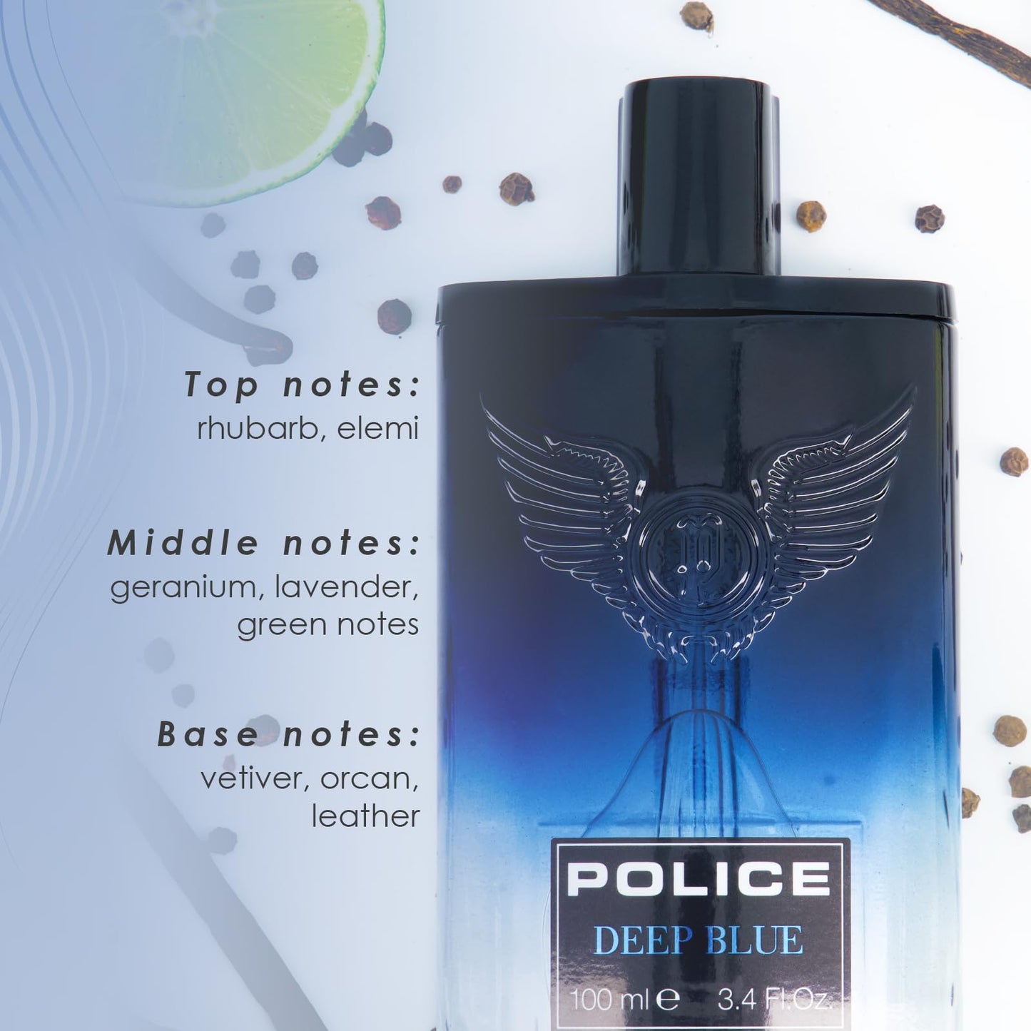 Police Deep Blue for Men - 3.4 oz EDT Spray Beauty & Personal Care Police