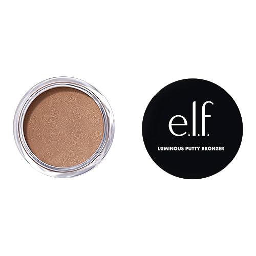 e.l.f. Luminous Putty Bronzer, Lightweight Putty-to-Powder Bronzer For A Radiant, Glowing Finish, Highly Pigmented, Vegan , Summer Beauty & Personal Care e.l.f.