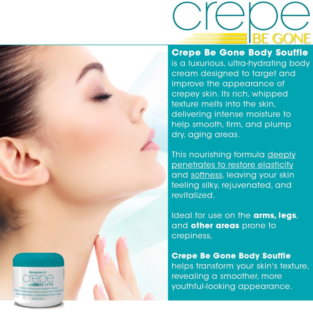 Dermactin Crepe Be Gone Body Souffle 2.5 ounce (6-Pack) Beauty & Personal Care Dermactin