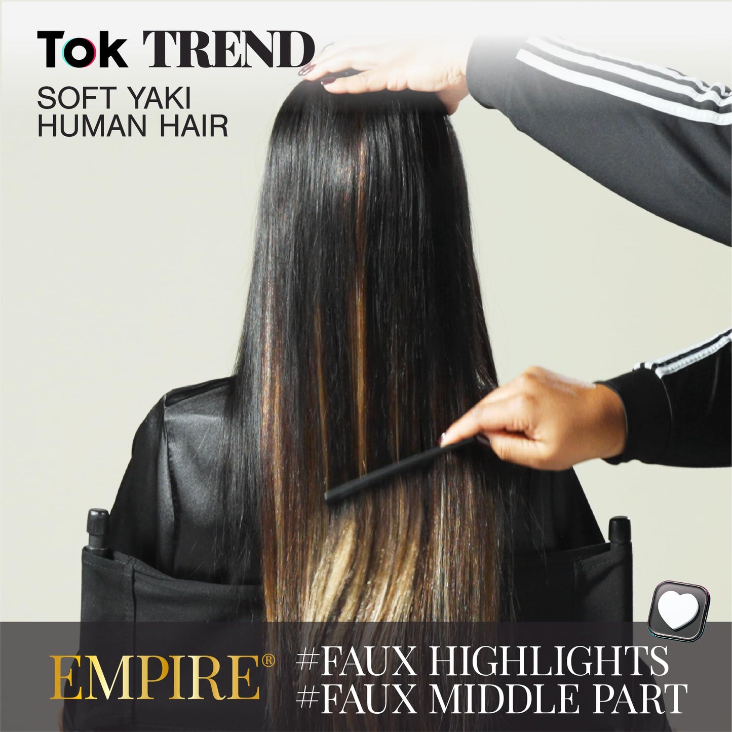 Sensationnel Empire yaki human hair - Tangle Free Weaving for Quick Weave and Sew in Styles for Faux Highlights and Fauxmiddlepart Leave Out - 1 Pack Beauty and Personal Care Sensationnel