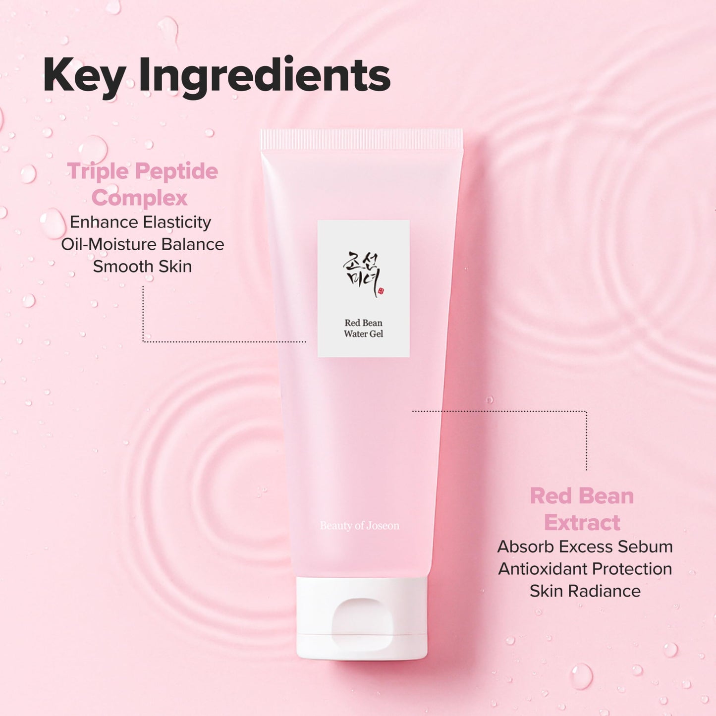 Beauty of Joseon Red Bean Water Gel Hydrating Peptide Hydro Boost Moisturizer for Acne Prone Dry Skin, Korean Skin Care for Men and Women, 100ml, 3.38 Beauty and Personal Care Beauty of Joseon