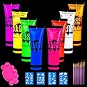 Lookmee Blacklight Neon Face and Body Paint , 0.84oz Set of 8 Tubes , Blacklight Neon Fluorescent Beauty & Personal Care Lookmee