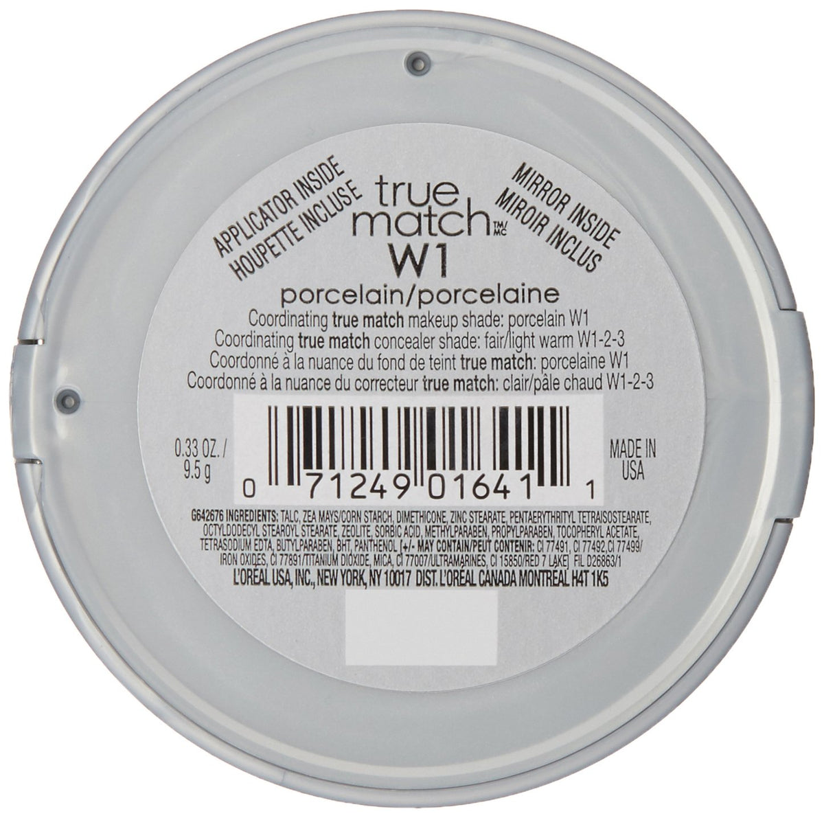 L'Oréal Paris True Match Super-Blendable Powder, Porcelain, 0.33 oz.