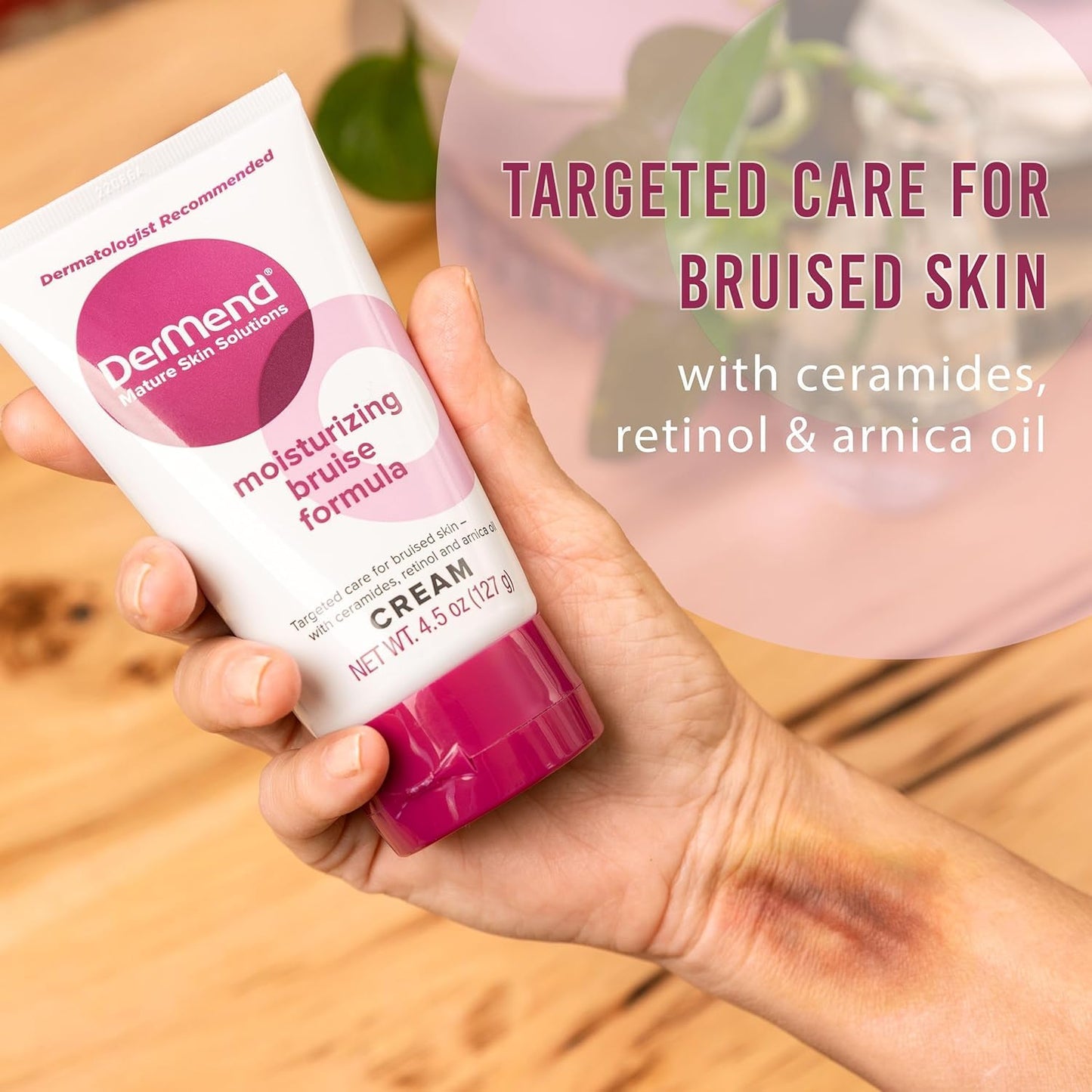 Dermend Arnica Bruise Cream with Vitamin K - Bruise Cream for Thin & Mature Skin - Moisturizing Formula with Retinol, Ceramides & Arnica Oil Beauty & Personal Care Dermend