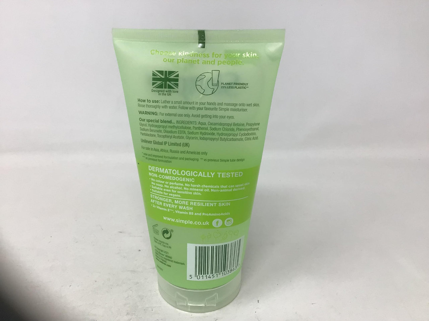 Simple Kind to Skin Refreshing Facial Gel Wash, 5.07 Ounce / 150 Ml (Pack of 3) Beauty & Personal Care Simple