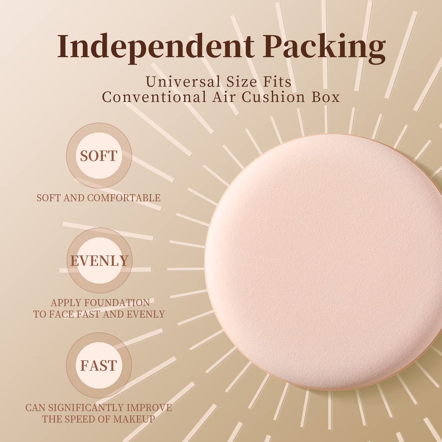 MOHOPE 8Pcs Air Cushion Makeup Sponges for Foundation with Portable Box | Latex-Free Blending Sponge for Liquid, Cream, Foundation and Powder | Round Beauty & Personal Care MOHOPE