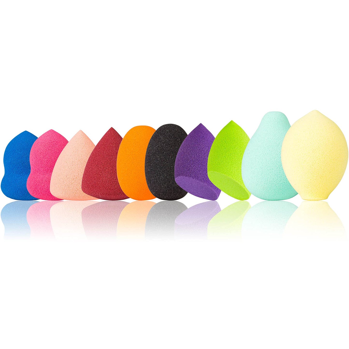 SHANY Pretty & Precise Mini Makeup Blender Puff Set - Premium Latex-Free Makeup Blender Beauty Sponges For Foundation and Blending - Set of 10 Beauty & Personal Care SHANY