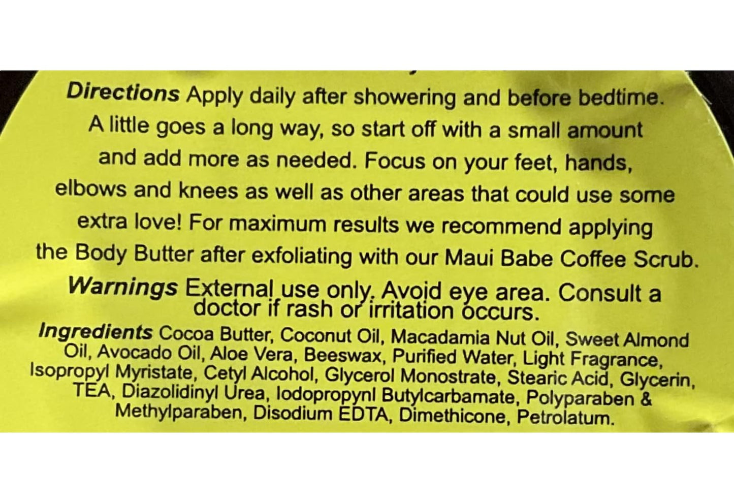 Maui Babe Body Butter 8 oz Beauty & Personal Care Maui Babe