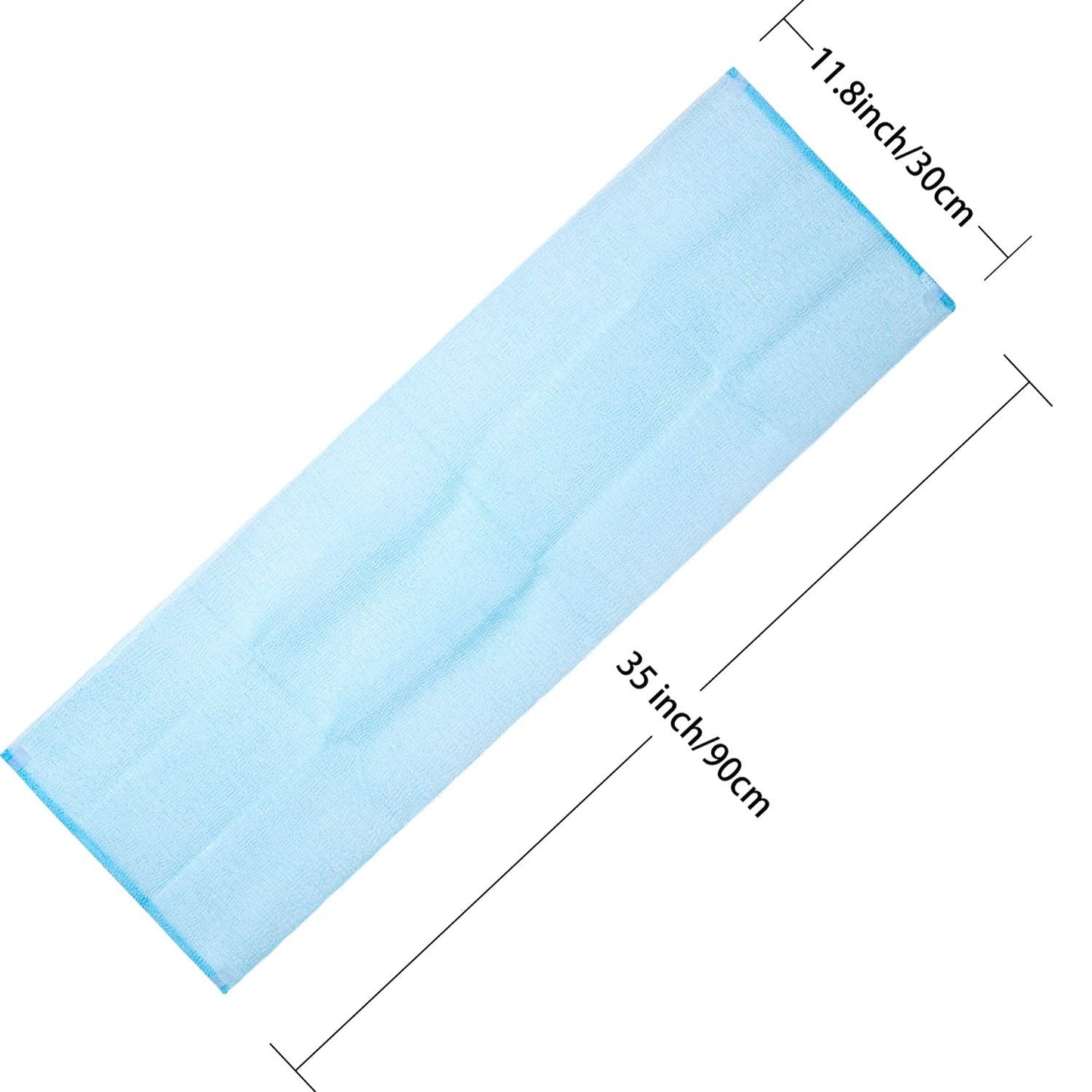 Boao 4 Pieces Exfoliating Washcloth Towel Japanese Washcloth African Sponge Skin Bath Wash Towel Korean Loofah Bath Cloth Shower for Body 35 Inches Beauty & Personal Care Boao