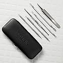6 Piece Set Pimple Popper Blackhead Remover and Acne Extractor Kit Specifically Treats Face Blemishes Zits and Whiteheads - Perfect Stocking Stuffer Beauty & Personal Care PETUNIA SKINCARE