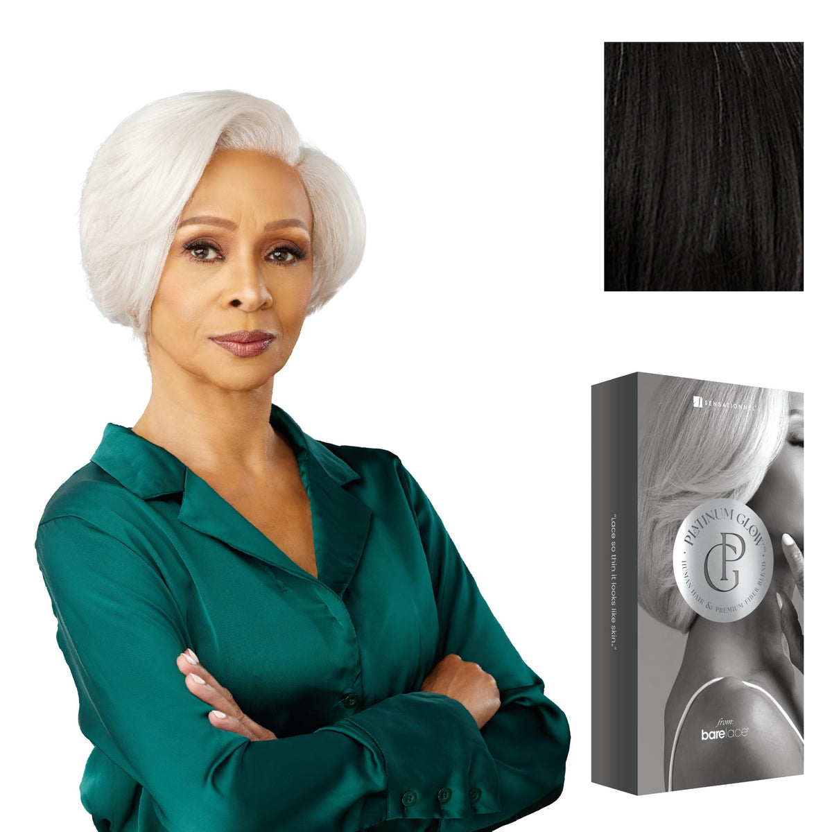 Sensationnel Platinum Glow 13x6 Wig-Catherine, SILVERWHISPER