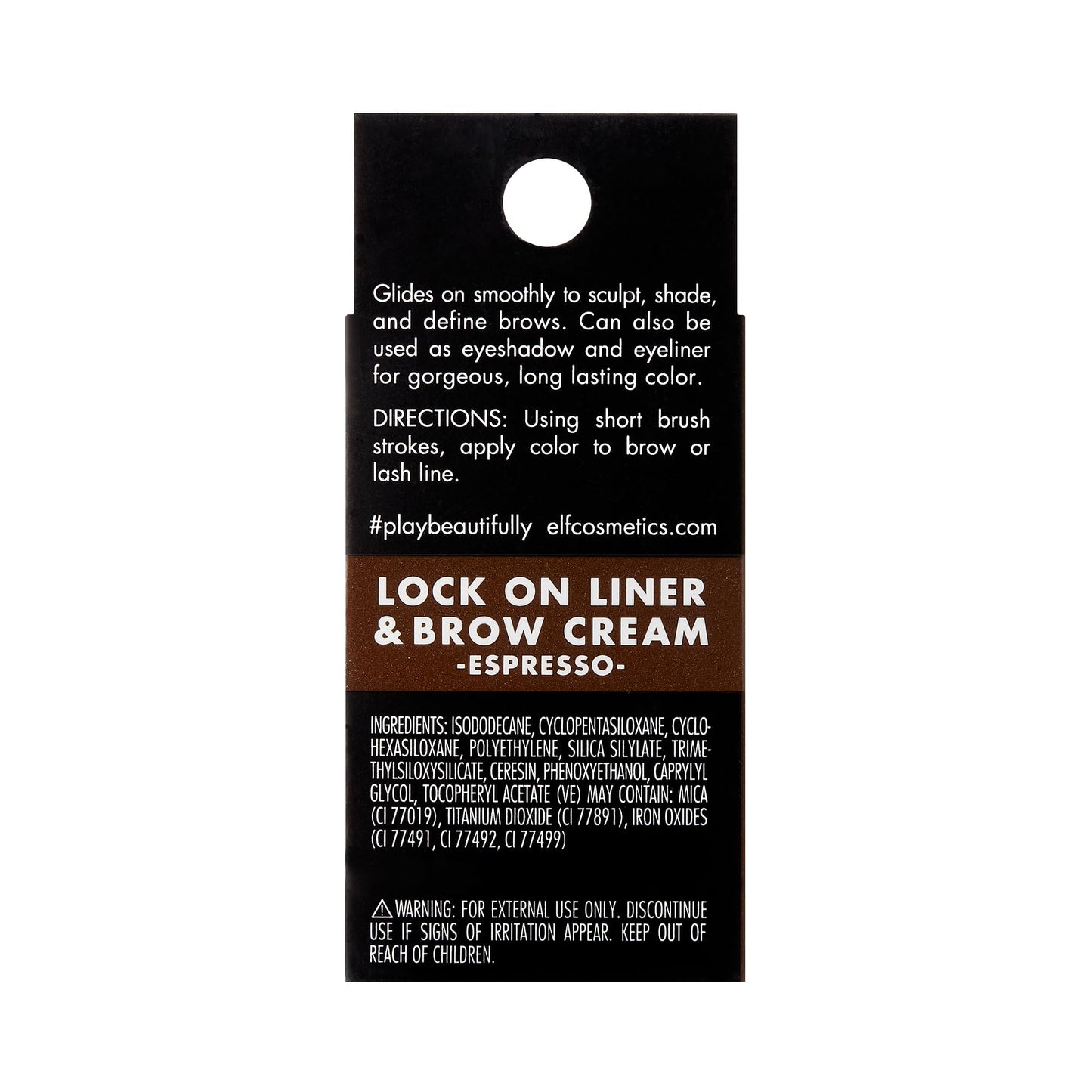 e.l.f. Lock On Liner and Brow Cream 81945 Espresso 0.6oz Beauty & Personal Care e.l.f. cosmetics