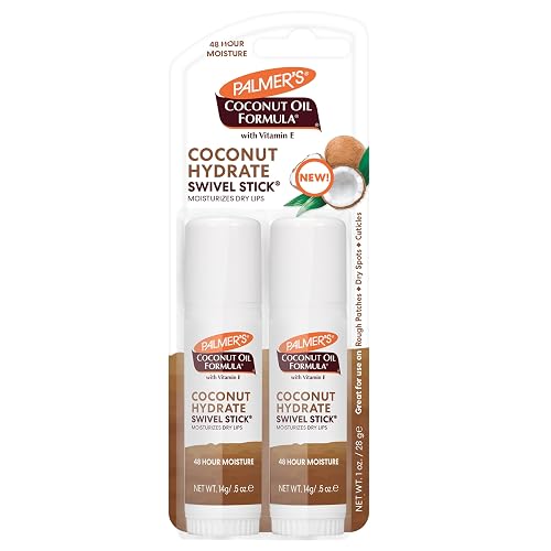 Palmer's Coconut Oil Formula Moisturizing Swivel Stick with Vitamin E, Lip Balm, Face & Body Moisturizer Stick, Ideal for Treating Dry Skin Patches Beauty & Personal Care Palmer's