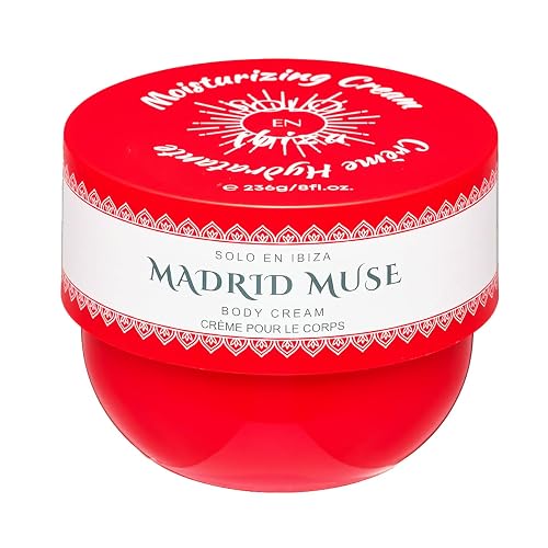 Solo en Ibiza Madrid Muse Moisturizing Body Cream, 8.1 fl oz, Red Beauty & Personal Care Solo en Ibiza