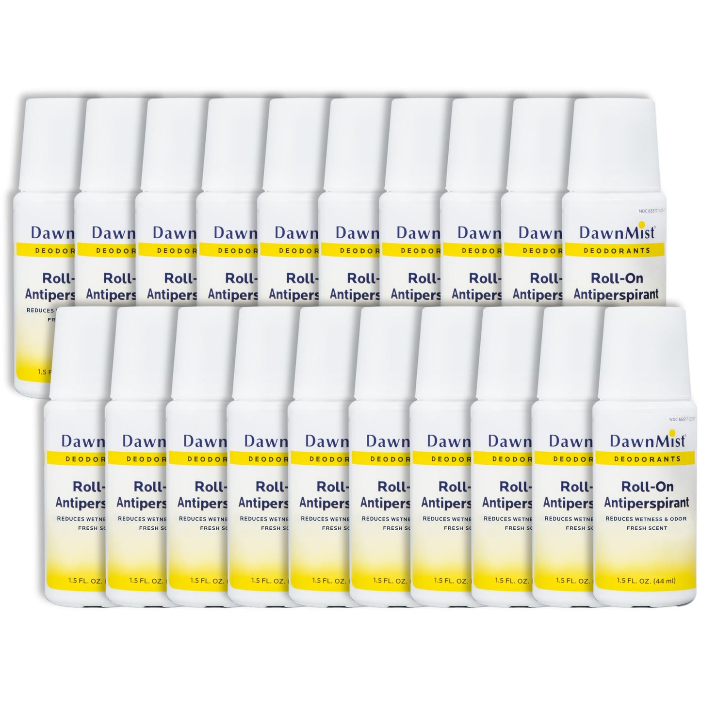 Dukal RD15 DawnMist Roll on Antiperspirant & Deodorant, Fresh Scent, Travel Size, 1.5oz, 20 pack Beauty and Personal Care DawnMist