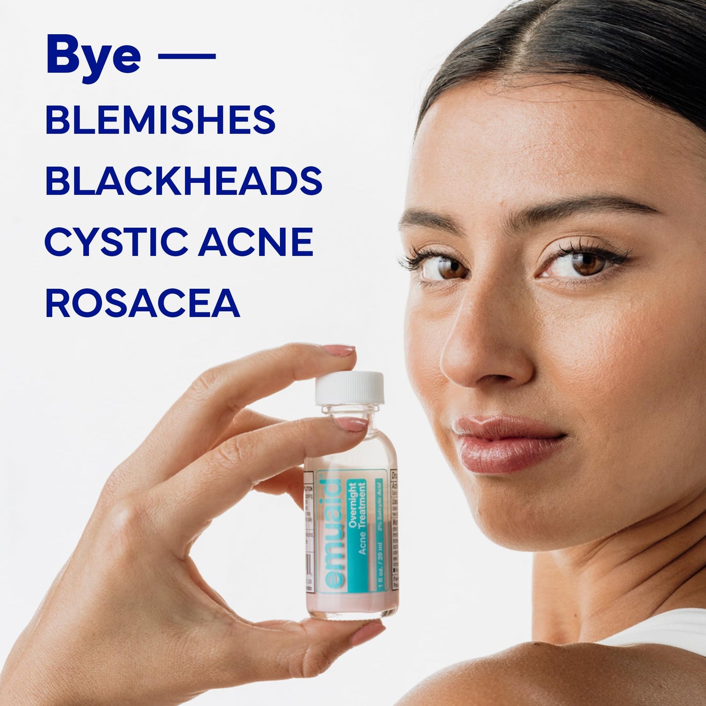 EMUAID Overnight Acne Treatment, Gentle Fast-Acting Solution with Salicylic Acid for Adults and Teens, Clears Stubborn Pimples, Cystic Acne Beauty & Personal Care emuaid
