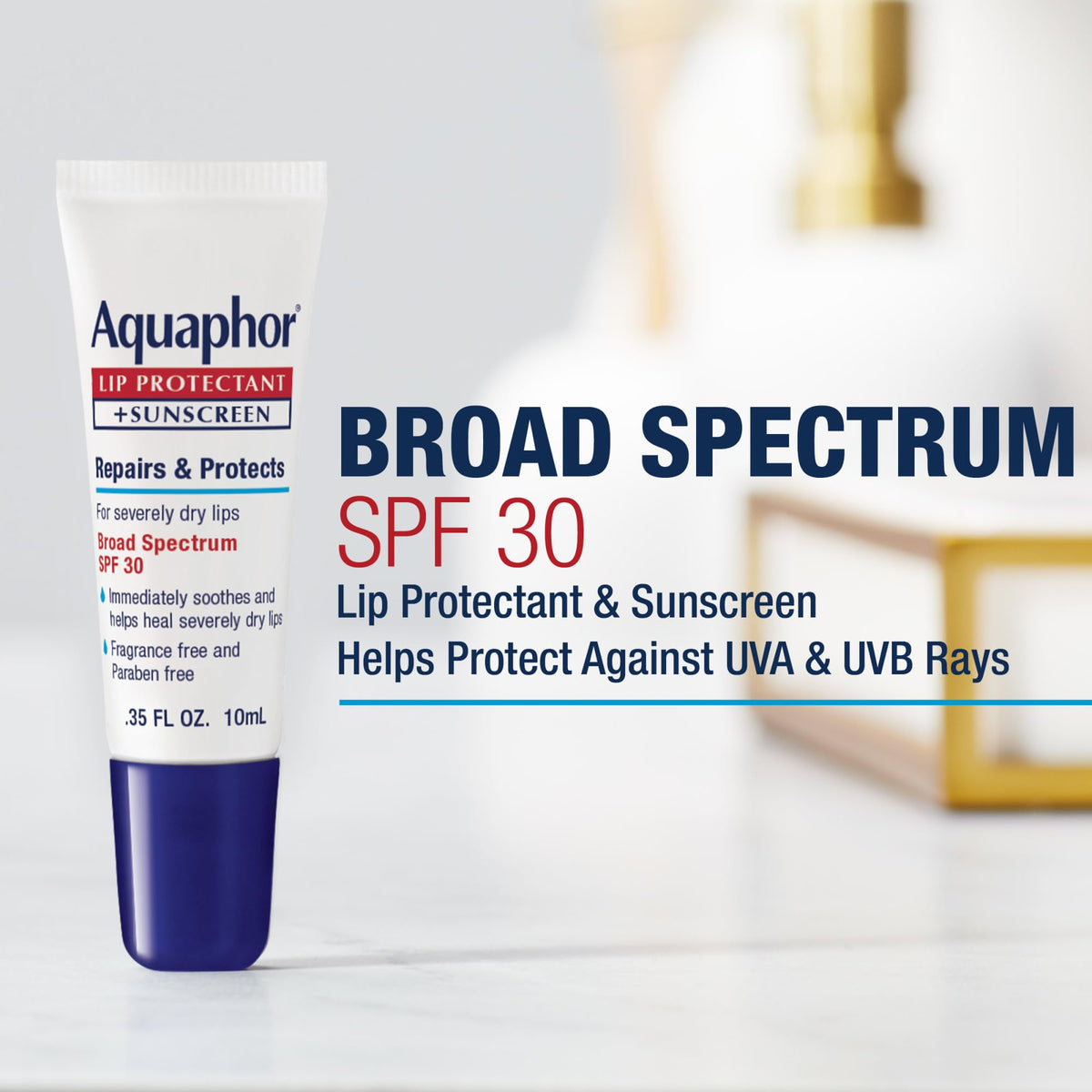 Aquaphor Lip Protectant Plus Sunscreen SPF 30 0.35 Ounce (Pack of 3) Beauty & Personal Care Aquaphor