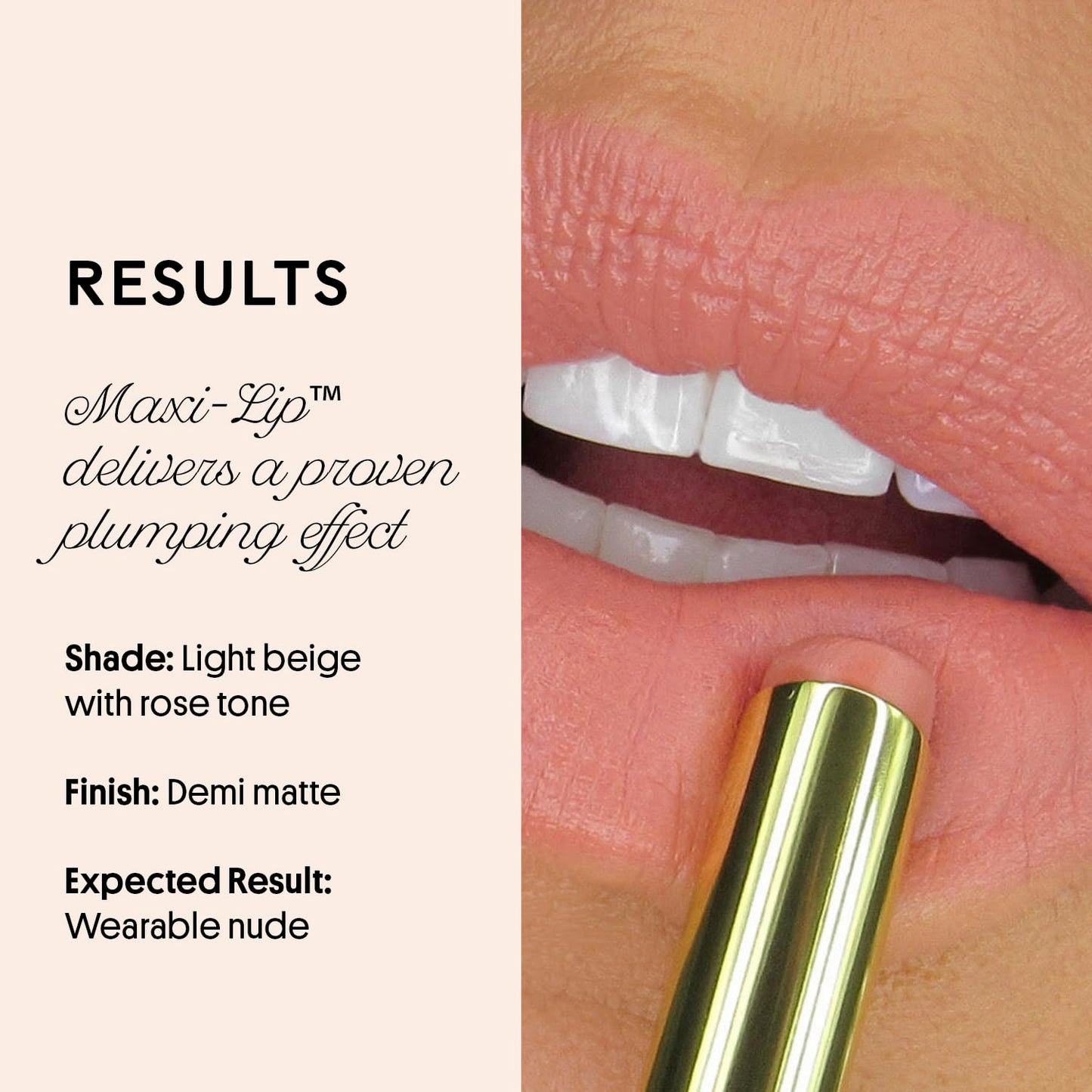 Winky Lux Skinny Plump Demi Matte Lipstick - Rose Beige Lip, Natural Plump Lipstick, Weightless Long Lasting Soft Matte Lip Crayon, Infused with Beauty & Personal Care Winky Lux