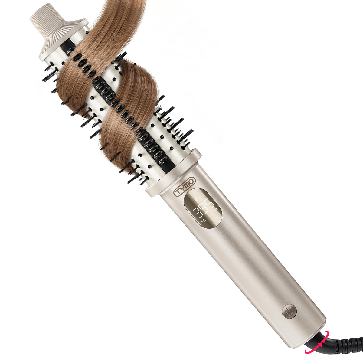 TYMO STYLUX PRO Thermal Brush Curling Brush, 1.5 Inch Heated Round Brush