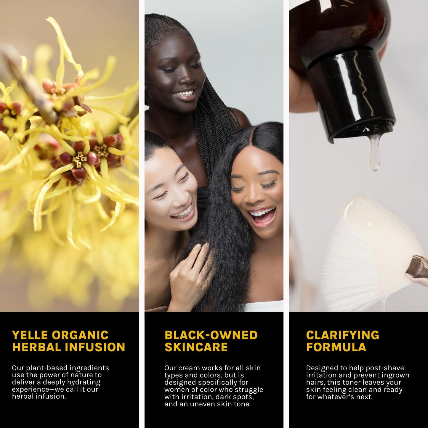Yelle Skincare - Brave Smooth and Clear Toner - Dual-Function Toner + After Shave - For Clear Balanced Skin - Helps Manage Excess Oil & Breakouts Beauty and Personal Care Yelle