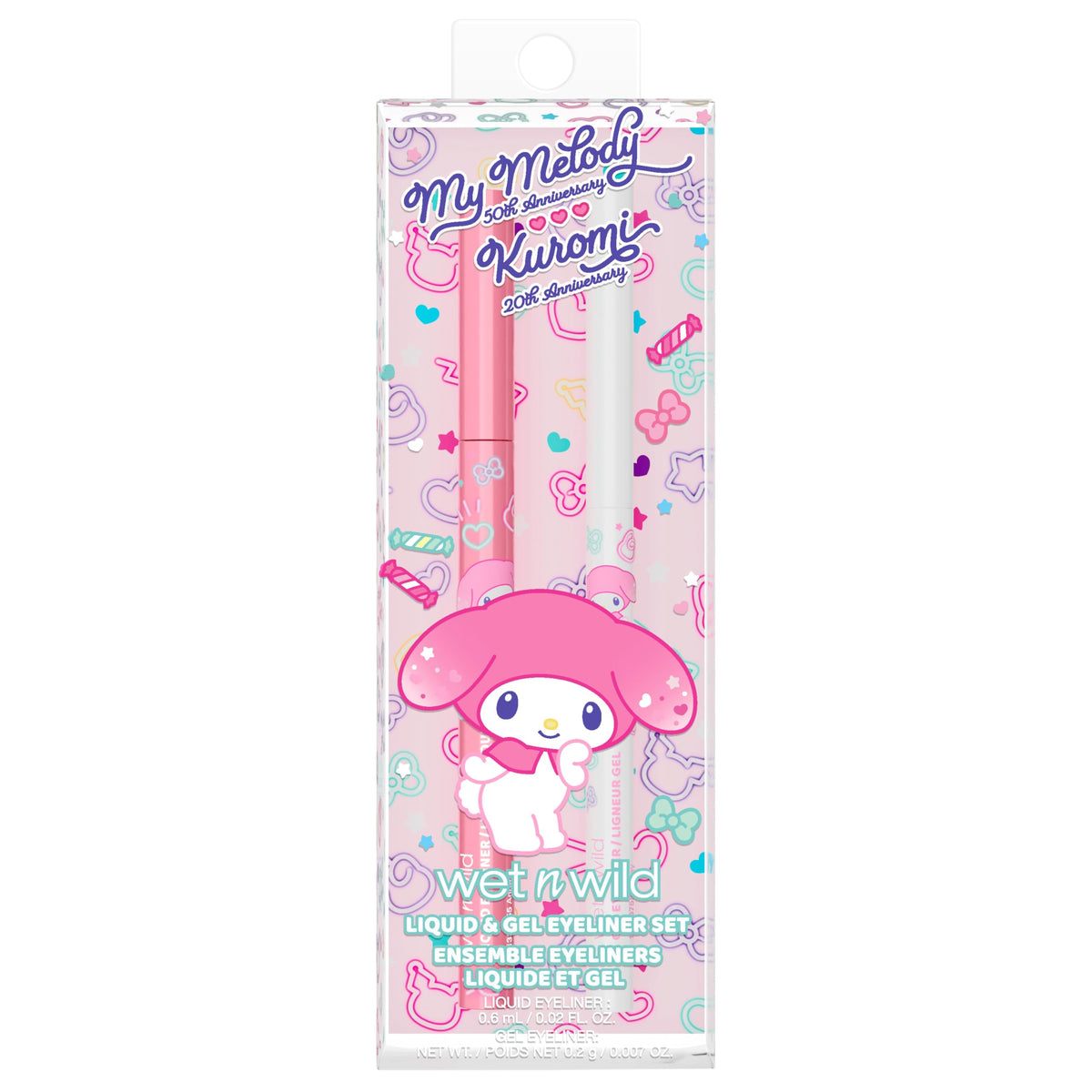 wet n wild My Melody and Kuromi Liquid And Gel Eyeliner Set - Bunny Bloom
