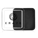Kraze FX Square - Black Face Paint (50 gm) - Hypoallergenic, Non-Toxic, Water Activated Professional Face & Body Painting Makeup Supplies for Adults Beauty & Personal Care Kraze FX