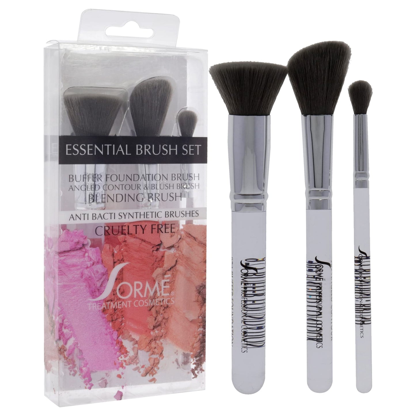 Sorme' Treatment Cosmetics Professional Brush Set C (967,969,971), Soft Fibers, Flawless Blending, Comfortable Grip, Professional Application, Crease Beauty & Personal Care SORMÉ