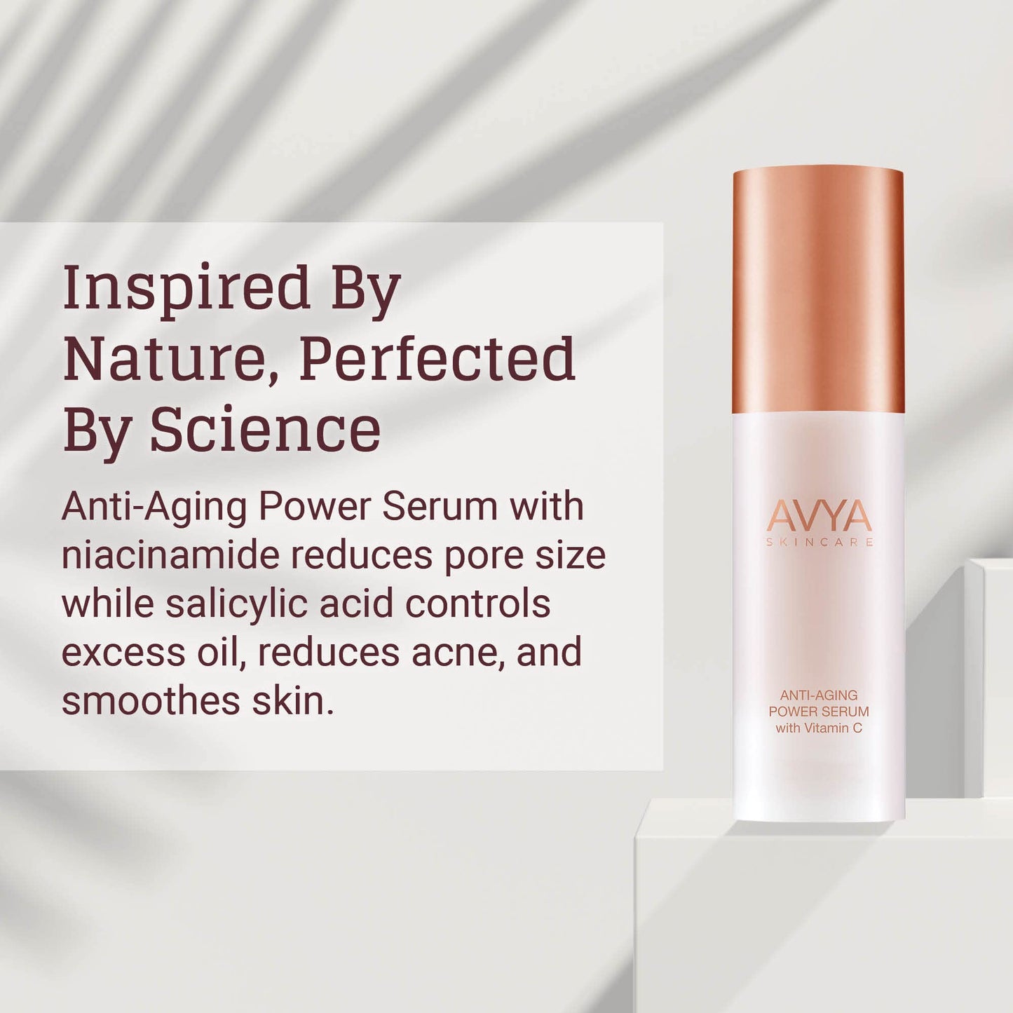 AVYA Anti-Aging Power Serum - Hyaluronic Acid Face Serum Plumps and Brightens Skin/Retinol Treatment Reduces Fine Lines and Boosts Collagen Beauty & Personal Care Avya Skincare