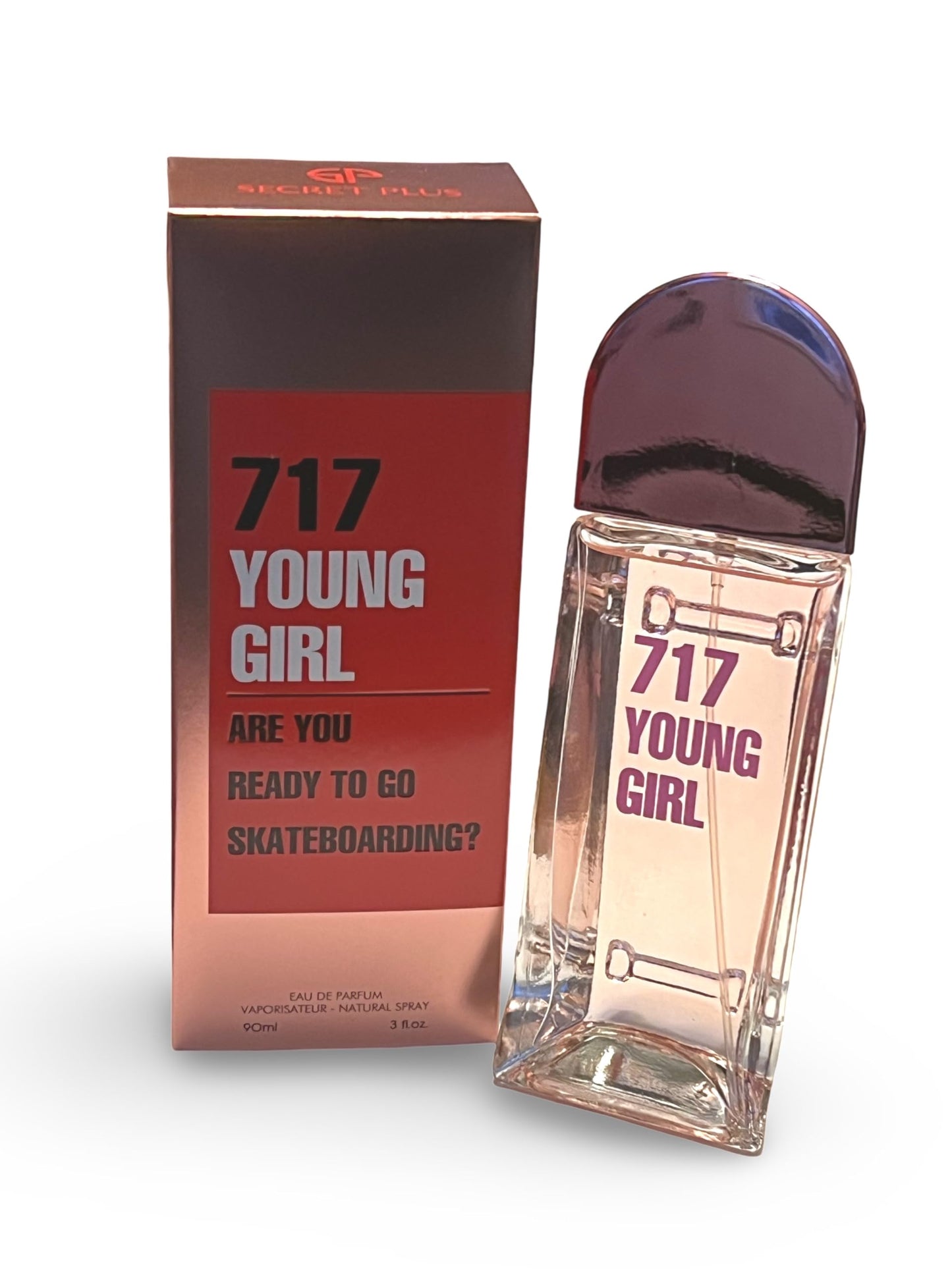 Secret Plus 717 Young Girl Eau de Parfum - Are You Ready To Go Skateboarding? Eau de Parfum, 3 Fl Oz, Floral-Fruity Fragrance Beauty & Personal Care Secret Plus