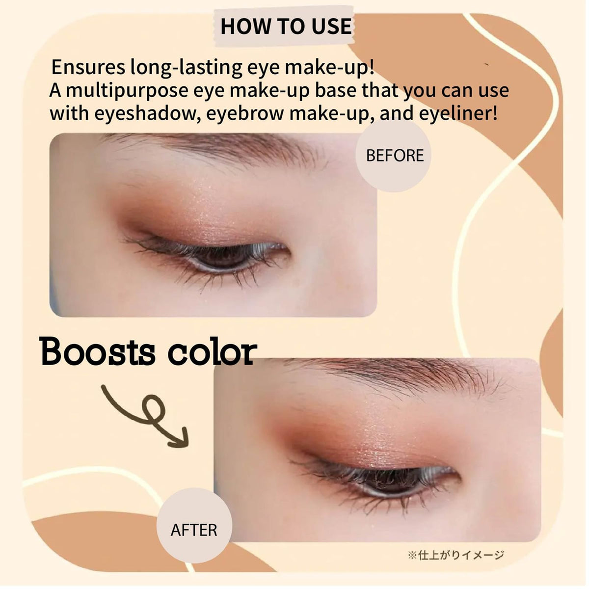 CANMAKE - Lasting Multi Eyebase WP - Smudge Fade Run Resistant Waterproof Eye Makeup Base - 0.28oz (8g) (01 Frosty Clear, 0.28oz (8g)) Beauty & Personal Care CANMAKE