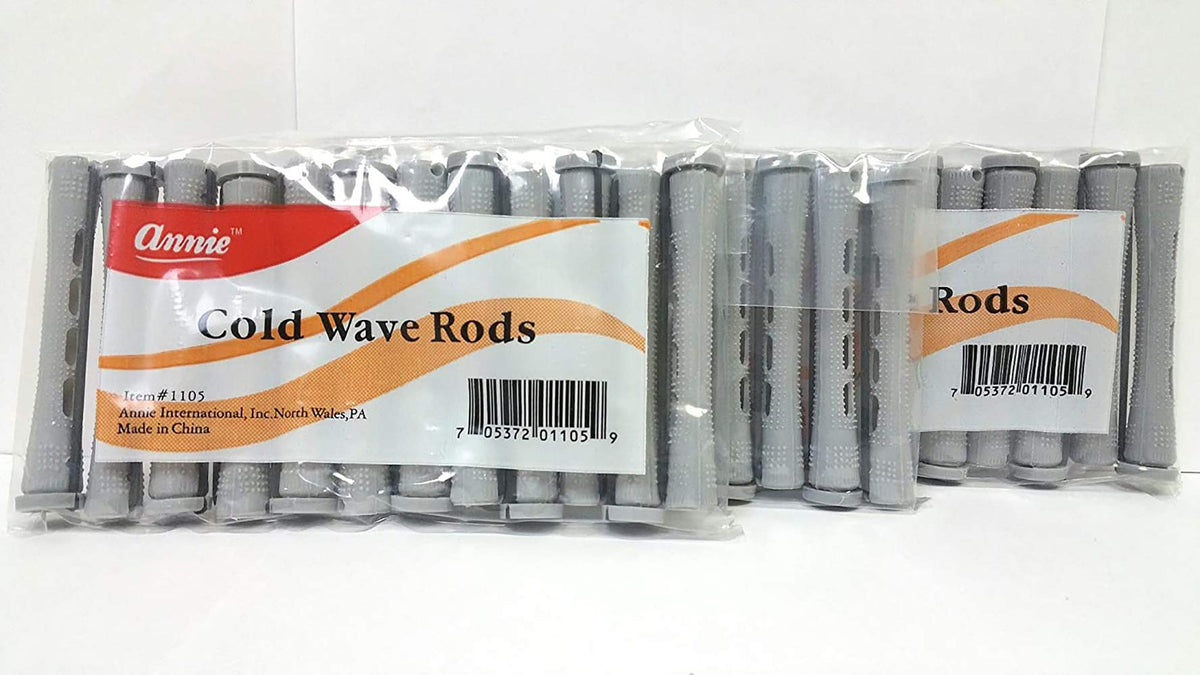3 Packs of Annie Cold Wave Rods (Long) #1105 12Pcs/Pack