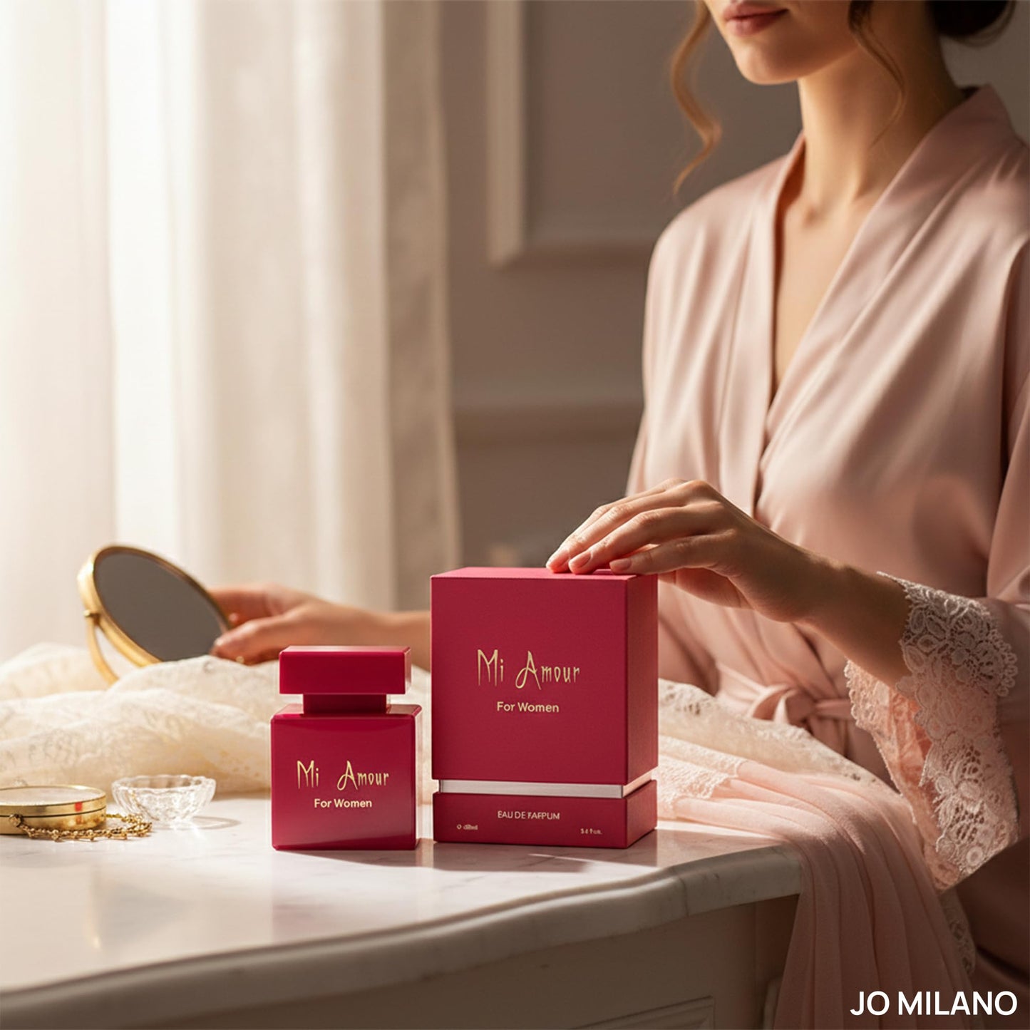 Jo Milano Paris Mi Amour Eau De Parfum Spray | 3.4 oz (100ml) | Vanilla, Rose, Floral, Fruity, Fresh Scent | Long Lasting Fragrance for Women Beauty & Personal Care Jo Milano