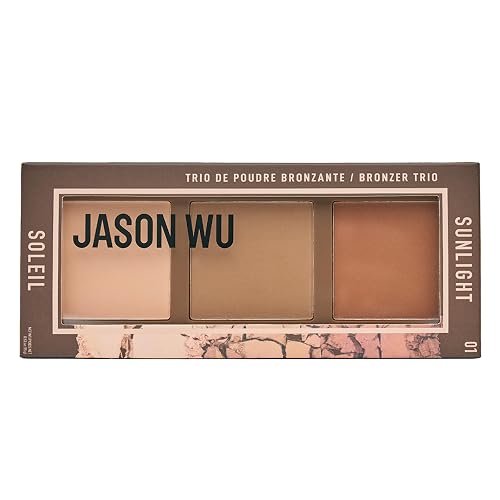Jason Wu Beauty Sunlight Bronzer Trio - Vegan & Cruelty-Free - 3-Pan Warm Bronzer Palette - Matte Finish for Sun-Kissed Glow - Natural Contour Beauty & Personal Care Jason Wu