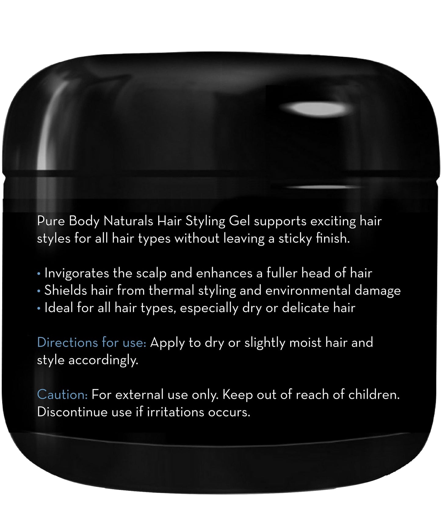 Pure Body Naturals Hair Gel for Men, Natural Ingredients with Hydrating Aloe For Firm, Healthy Hair, 4 Fl Oz Beauty & Personal Care Pure Body Naturals