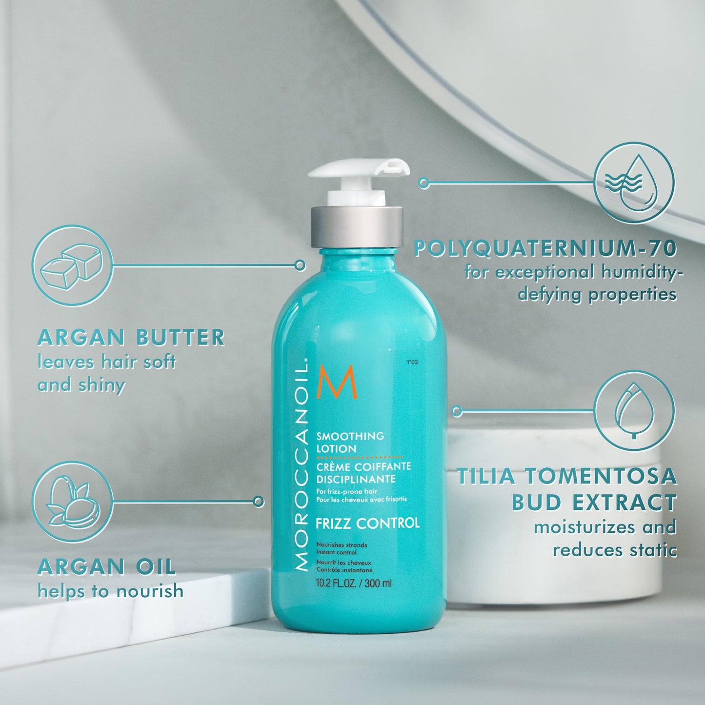 Moroccanoil Smoothing Lotion, 10.2 Fl. Oz. Beauty & Personal Care Moroccanoil