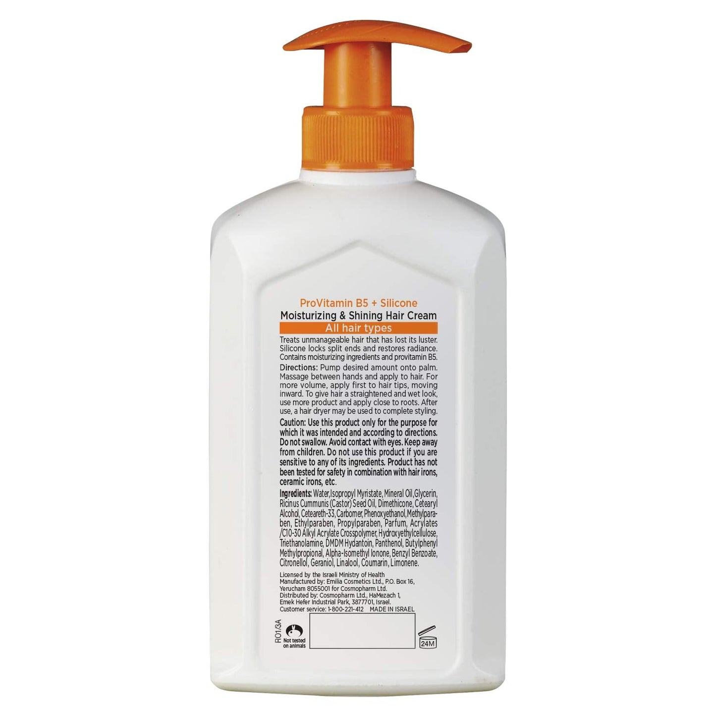Natural Formula Moisturizing & Styling Hair Cream Silicon for All Hair Types 400 ml Beauty & Personal Care Natural FORMULA