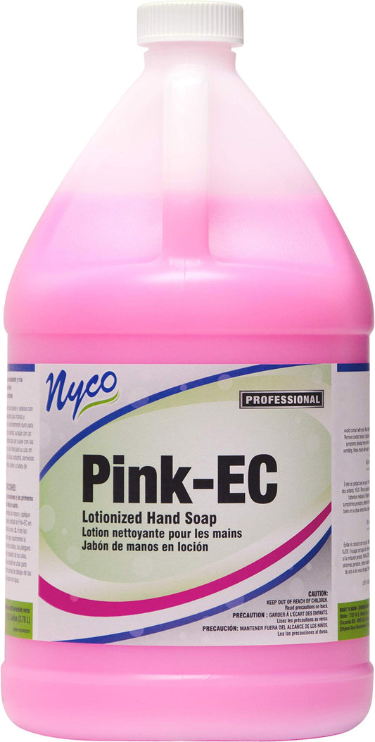 Nyco "Pink-EC" Lotionized Liquid Hand Soap - 128 oz - Silky, Creamy, Pearlized Hand and Body Soap - Rich, Luxurious Lather - Use in Professional Hand Beauty & Personal Care Nyco