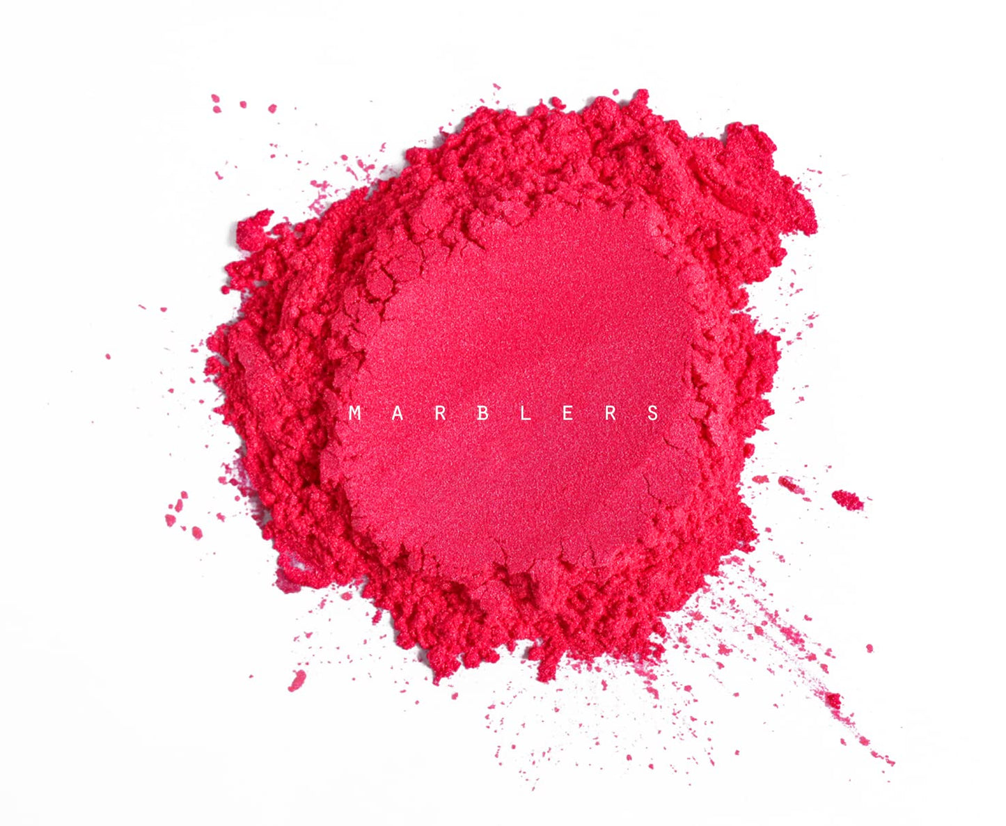 MARBLERS Fine Synthetic Mica Powder [Hot Pink] 0.11oz (3g) | Highly Pigmented | Non-Toxic, Vegan, Cruelty-Free | Lip Gloss, Lipstick, Bath Bomb, Nail Beauty & Personal Care MARBLERS
