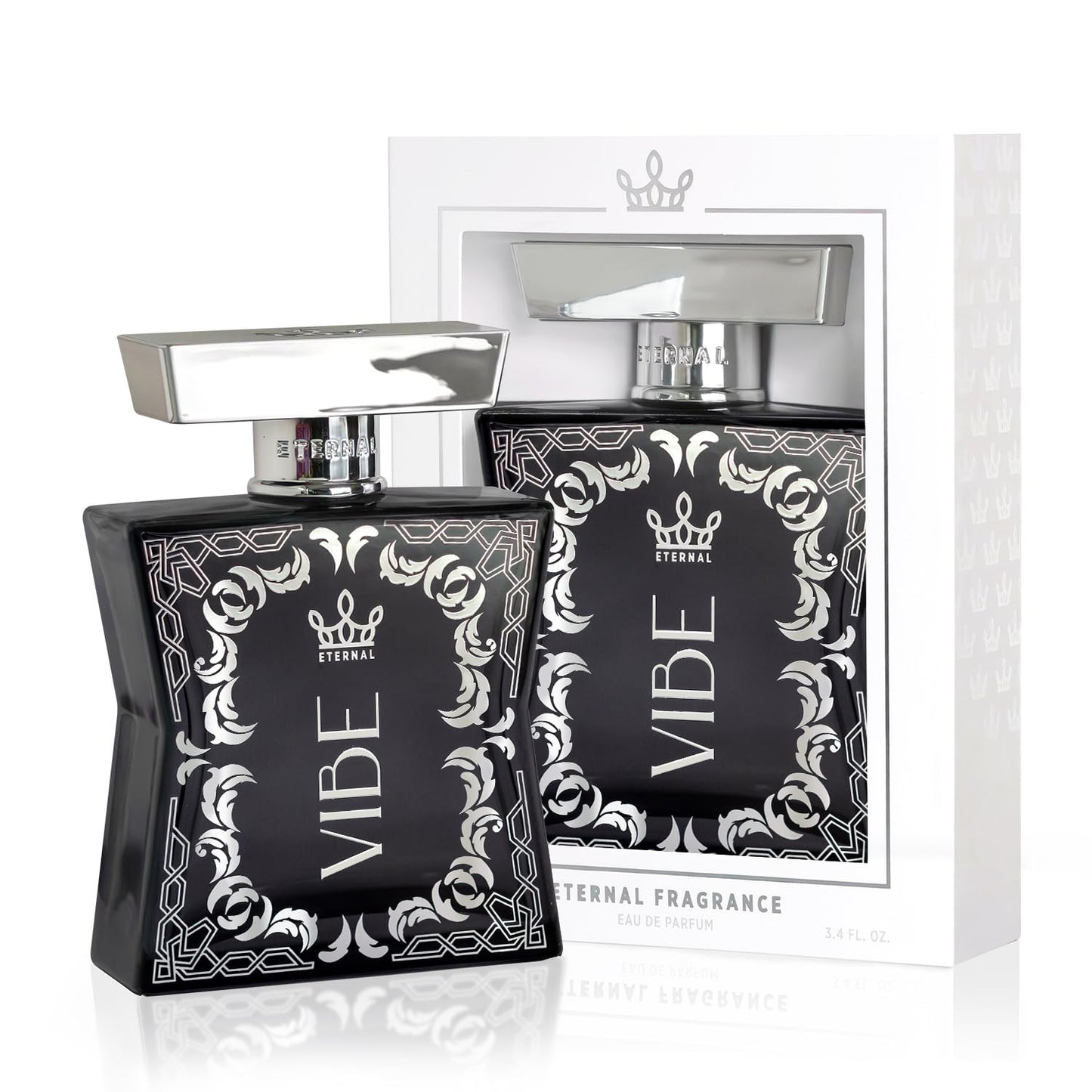 Eternal Fragrance - Eternal Vibe - Original Scent - 3.4 oz (100ml) - Eau De Parfum - Long-lasting - Vegan - Clean Ingredients - Cologne Spray for Men Beauty & Personal Care Eternal Fragrance