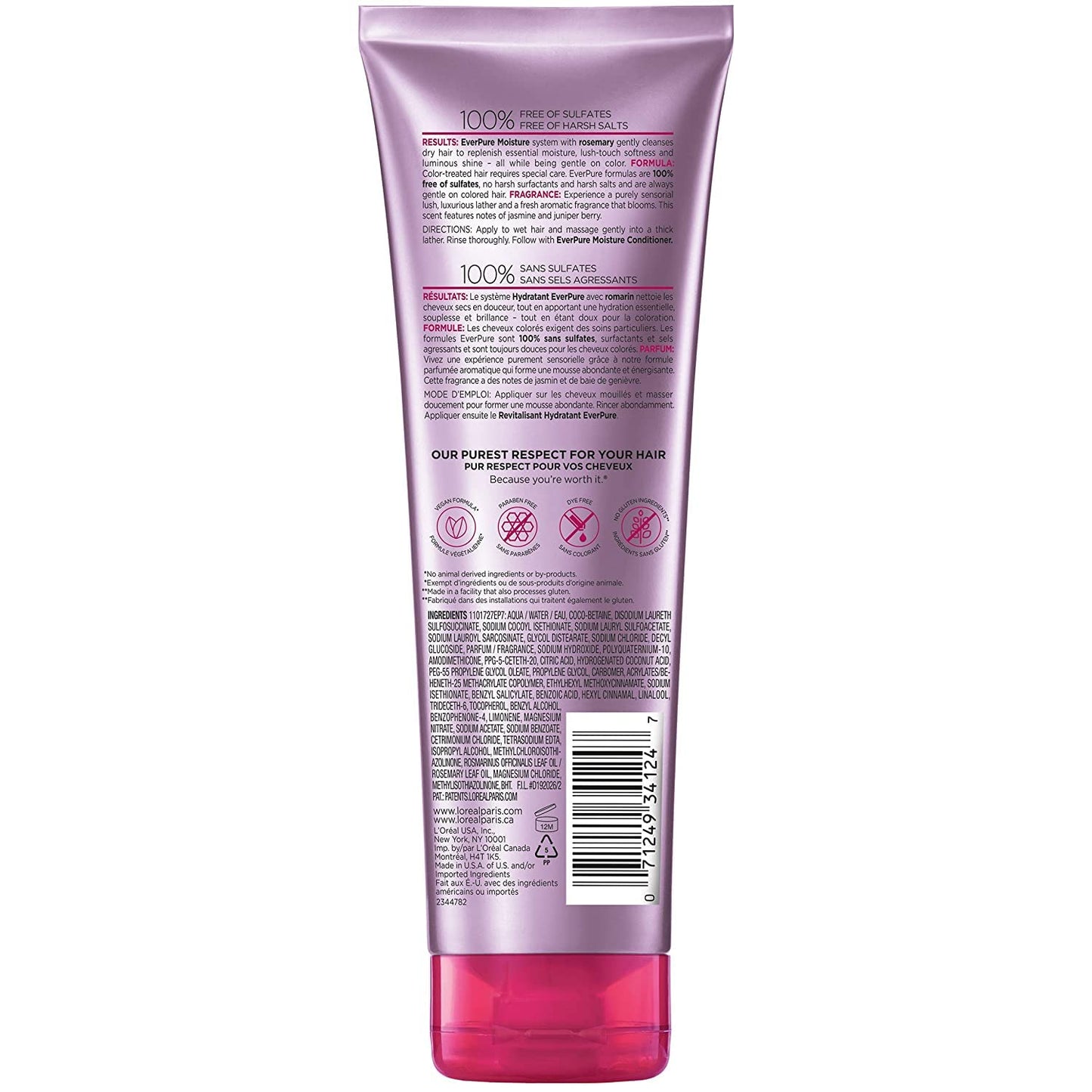 L'Oreal EverPure Moisture Shampoo 8.5 oz - Packaging May Vary Beauty & Personal Care L'Oreal Paris