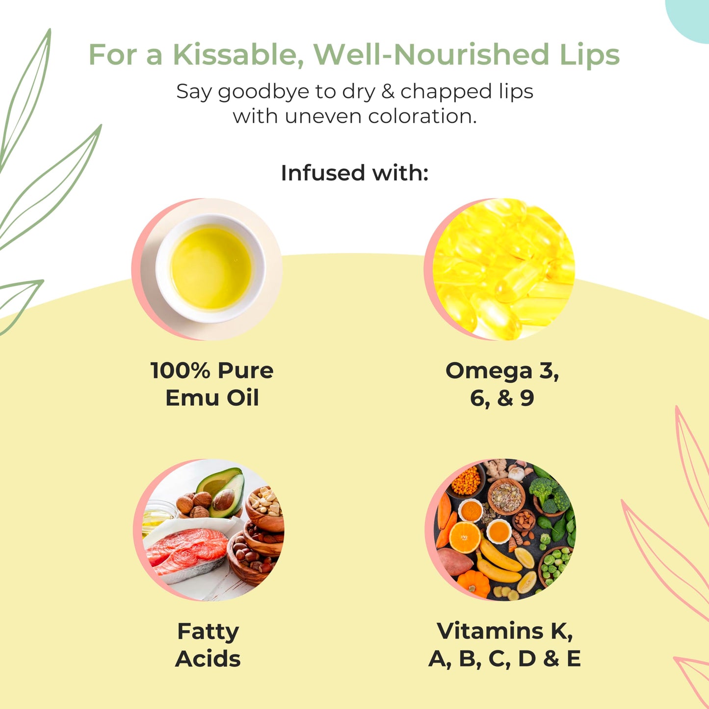 YNN Emu Oil Moisturizing Lip Balm with Extreme SPF50+ Sun Protection - 4-Hour Water Resistant, Fortified with Vitamin E, Amino Acids & Omega 3, 6 & 9 Beauty and Personal Care Y Not Natural
