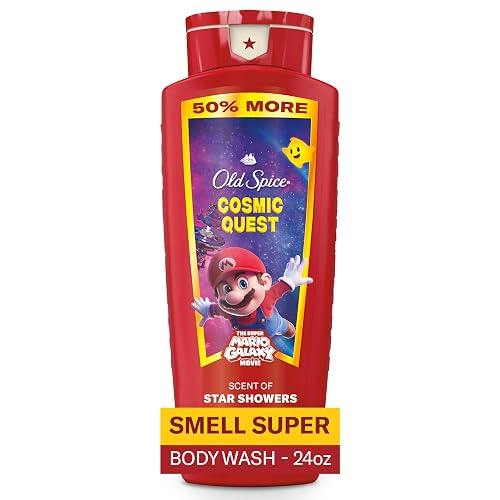 Old Spice Body & Face Wash for Men, x The Super Mario Galaxy Movie, 3X Defense, 24/7 Shower Fresh with Long Lasting Scent, Smell Super with Cosmic Beauty & Personal Care Old Spice
