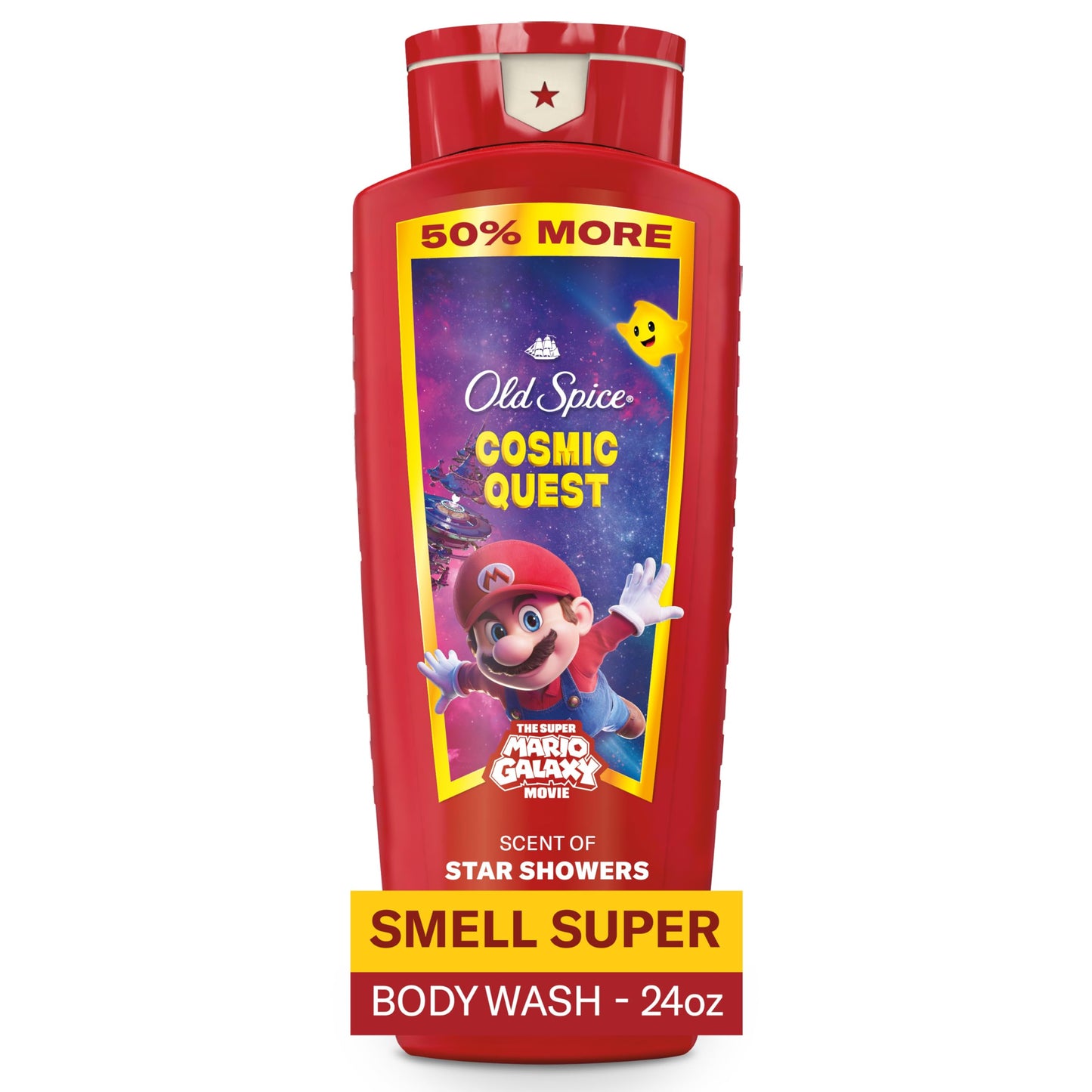 Old Spice Body & Face Wash for Men, x The Super Mario Galaxy Movie, 3X Defense, 24/7 Shower Fresh with Long Lasting Scent, Smell Super with Cosmic Beauty & Personal Care Old Spice