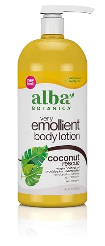 Alba Botanica Very Emollient Body Lotion, Coconut Rescue, 32 oz. (Packaging May Vary) Beauty & Personal Care Alba Botanica