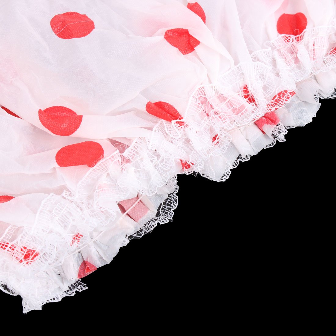 Ruilogod Plastic Dot Pattern Ladies Elastic Band Bathing Shower Cap Red White (id: 1e3 26a 85e c11 750 Beauty and Personal Care Ruilogod