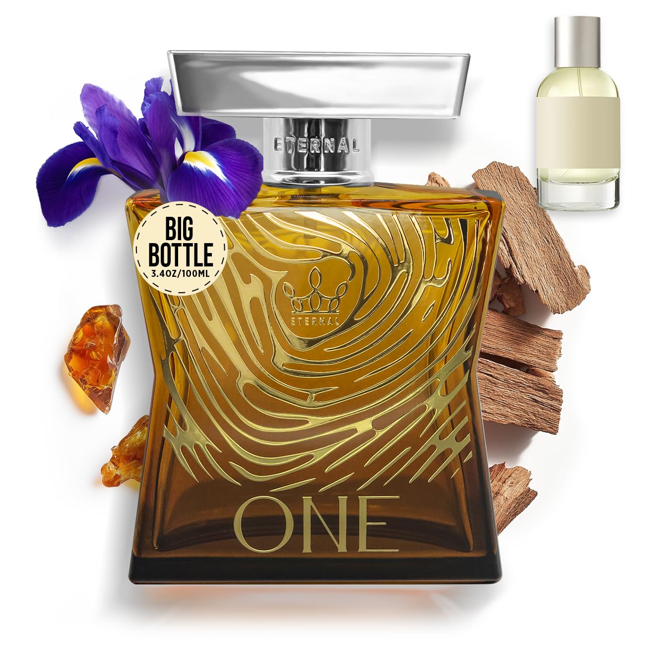 Eternal Fragrance - Eternal One - Inspired by Iconic Woody Sandalwood Perfume - 3.4 oz (100ml) - EDP - Long-lasting - Clean Ingredients - Unisex Beauty & Personal Care Eternal Fragrance