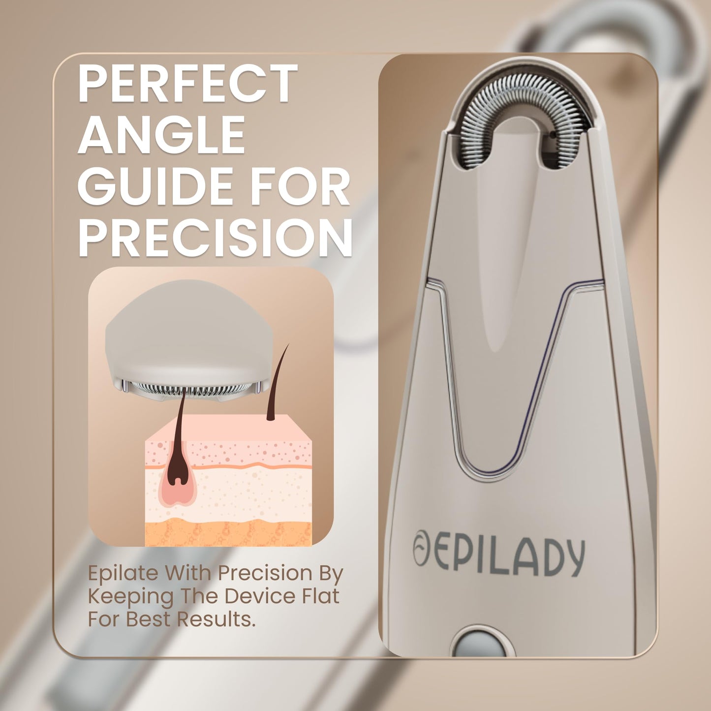 Epilady Esthetic Pearl Epilator for Women Face, Womens Facial Hair Remover | Included Case & Cleaning Brush, Electric Tweezers for Women Facial Hair Beauty & Personal Care Epilady