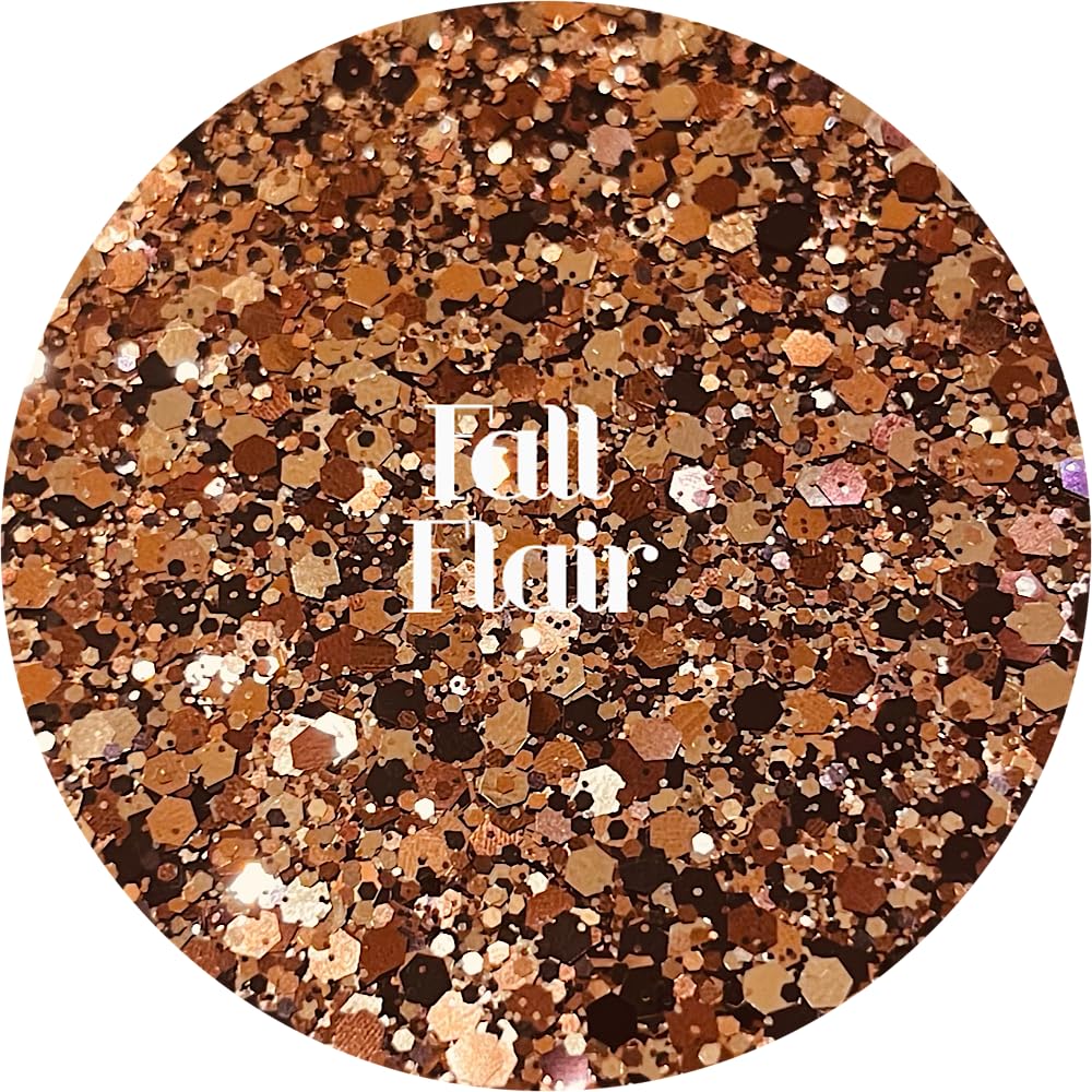 Brown Polyester Glitter | Craft Glitter | Glitter for Arts & Crafts | Tumblers | Cosmetics | Nails | Epoxy Resin Art | Slime | DIY | Body Glitter | 1 Beauty & Personal Care Glitter Heart Co.