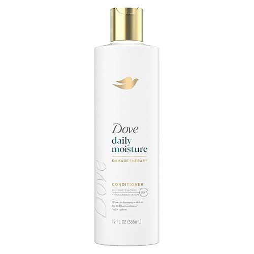 Dove Conditioner Daily Moisture Damage Therapy for Dry Hair with Bio-Protein Care Technology and Hyaluronic Serum 12 Fl Oz Beauty & Personal Care Dove