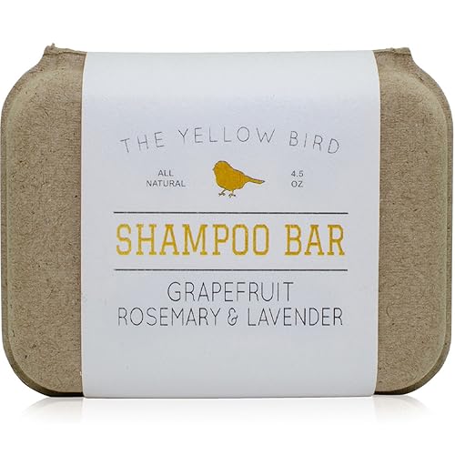 The Yellow Bird Solid Bar Shampoo Soap. Grapefruit, Rosemary, and Lavender. Mild Natural and Organic Ingredients. Sulfate Free. Gentle Scalp + Hair Beauty & Personal Care The Yellow Bird